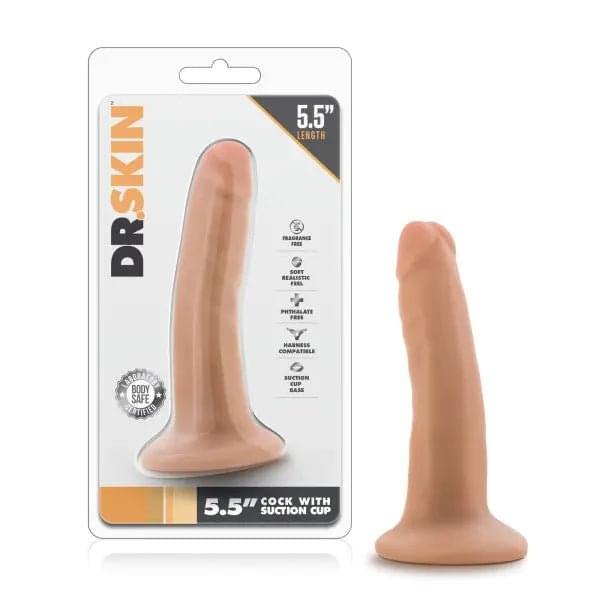 Dr. Skin 5.5'' Cock with Suction Cup -  14 cm (5.5'') Dong Blush Novelties Discreet Intimate Essentials.