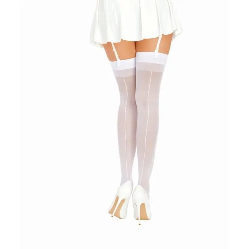 Dreamgirl Back Seam Sheer Thigh High Stockings Black Dreamgirl Discreet Intimate Essentials.
