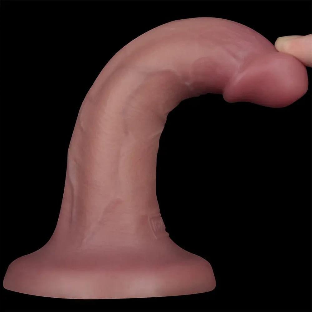 Dual Density Power Cock - 6 Inch  -  16 cm USB Rechargeable Vibrating Dong Lovetoy Discreet Intimate Essentials.