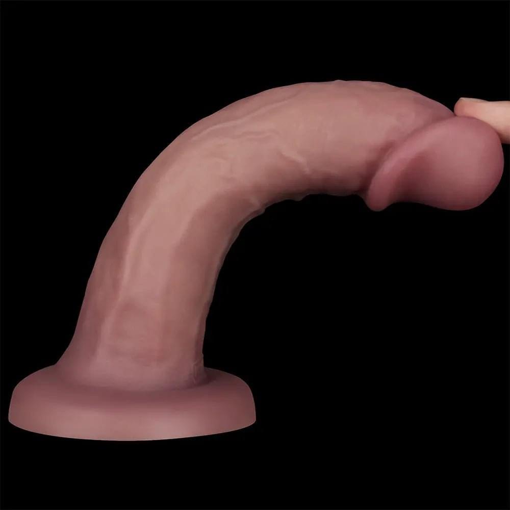 Dual Density Power Cock - 8 Inch  -  20 cm USB Rechargeable Vibrating Dong Lovetoy Discreet Intimate Essentials.