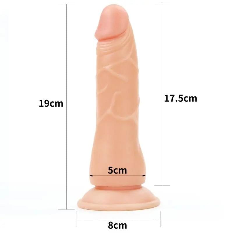Easy Strap On Set 7.5in Lovetoy Discreet Intimate Essentials.