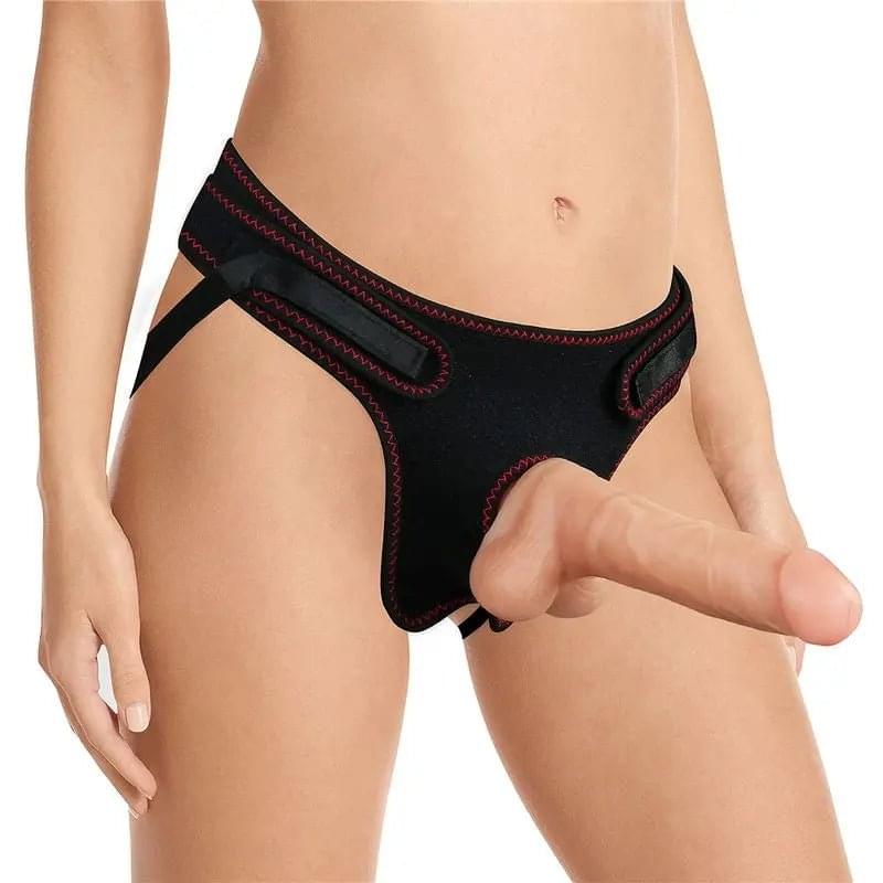 Easy Strap On Set 7.5in Lovetoy Discreet Intimate Essentials.