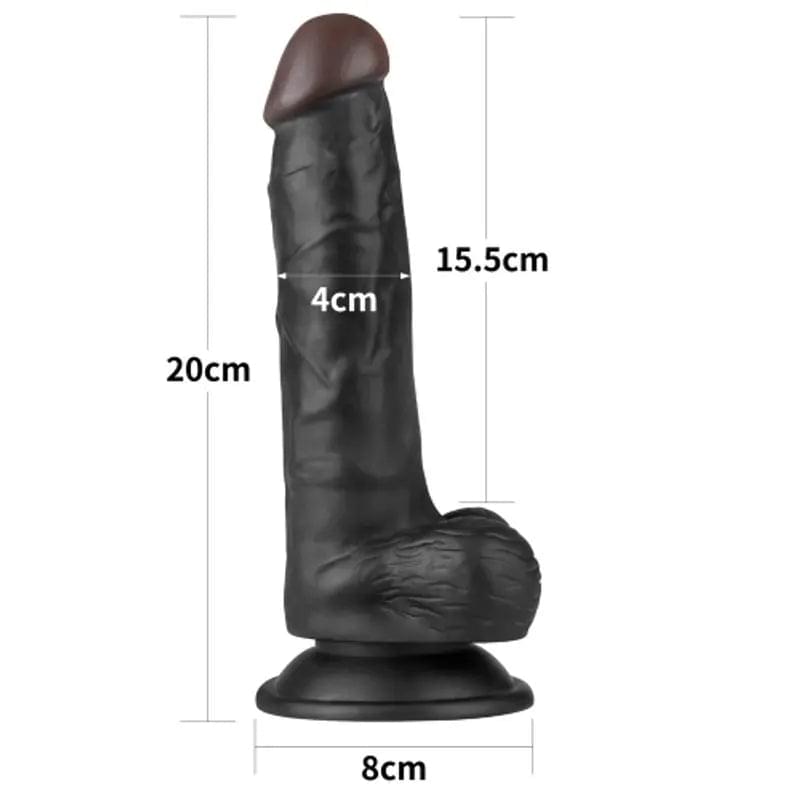 Easy Strap On Set 7.5in Black Lovetoy Discreet Intimate Essentials.