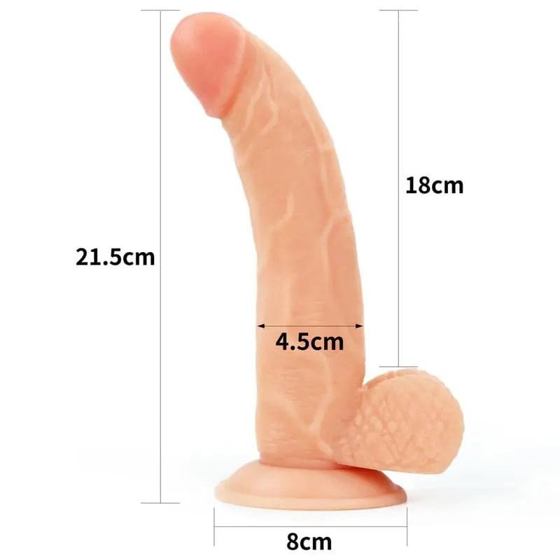 Easy Strap On Set 8.5in Lovetoy Discreet Intimate Essentials.