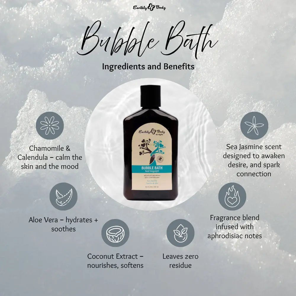 Shop affordable quality EB Aphrodisiac Bubble Bath SEA JASMINE - 250 ml - Sea Jasmine Scented Bubble Bath - 250 ml Bottle - Discreet Intimate Essentials - HEALTH CARE - Earthly Body