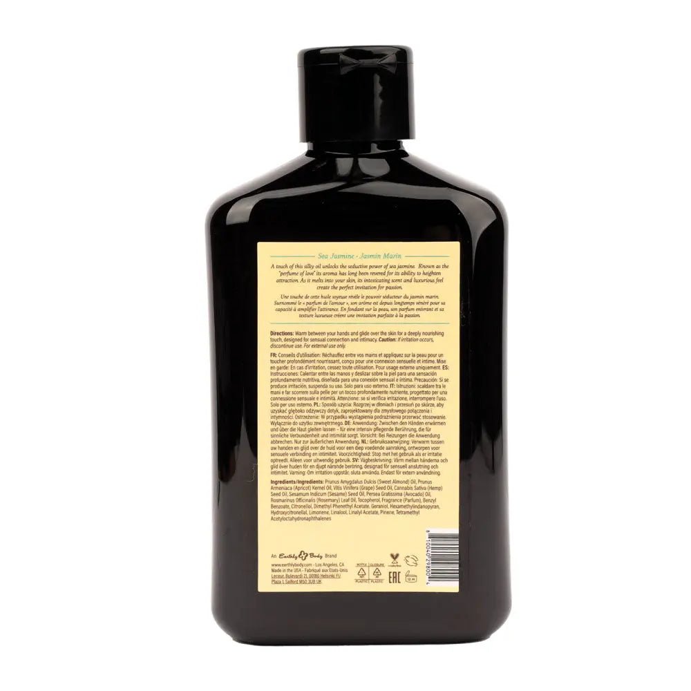 Shop affordable quality EB Aphrodisiac Massage Oil SEA JASMINE - 250 ml - Sea Jasmine Scented Massage Oil - 250 ml Bottle - Discreet Intimate Essentials - LOTIONS & LUBES - Earthly Body