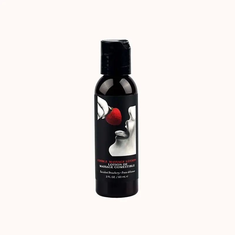 Shop affordable quality EB Edible Massage Lotion - Strawberry - Strawberry Flavoured Massage Lotion - 60 ml - Discreet Intimate Essentials - LOTIONS & LUBES - Earthly Body