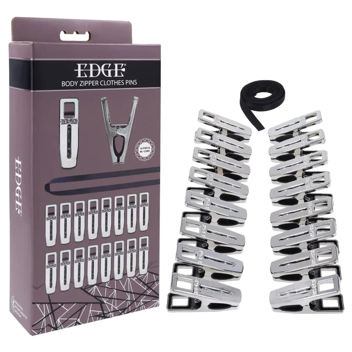 EDGE Body Zipper Clothes Pins -   Pins - Set of 16 Sportsheets Discreet Intimate Essentials.