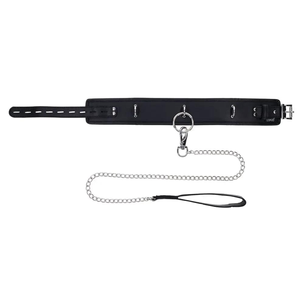 EDGE Collar & Leash -  Neck Restraint with Heavy Duty Metal Leash Sportsheets Discreet Intimate Essentials.