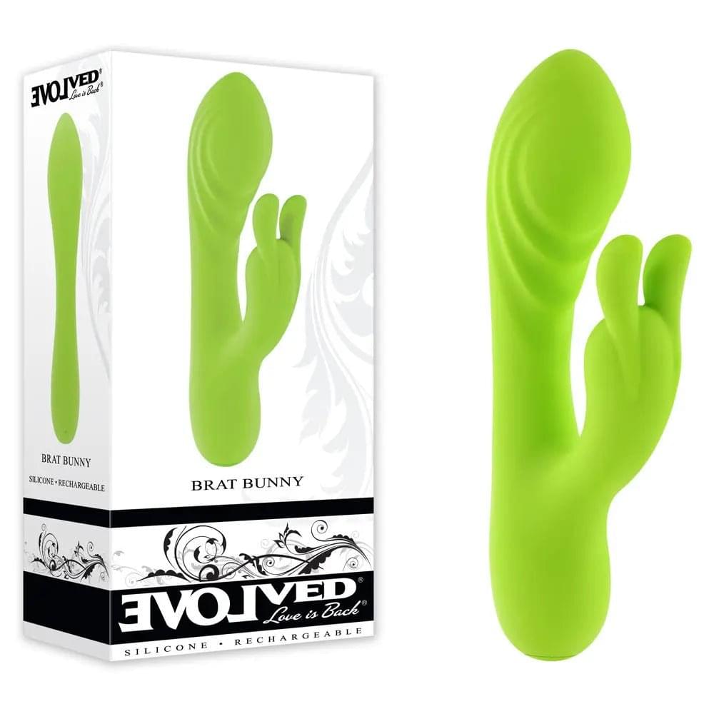 Evolved BRAT BUNNY -  16.2 cm USB Rechargeable Rabbit Vibrator Evolved Discreet Intimate Essentials.