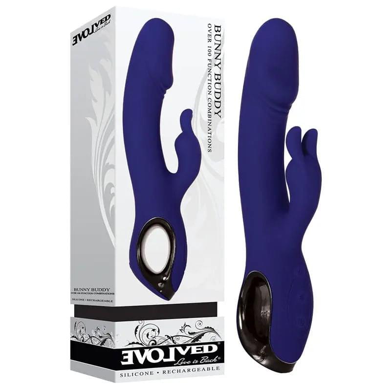 Evolved Bunny Buddy -  22.2 cm USB Rechargeable Rabbit Vibrator Evolved Discreet Intimate Essentials.