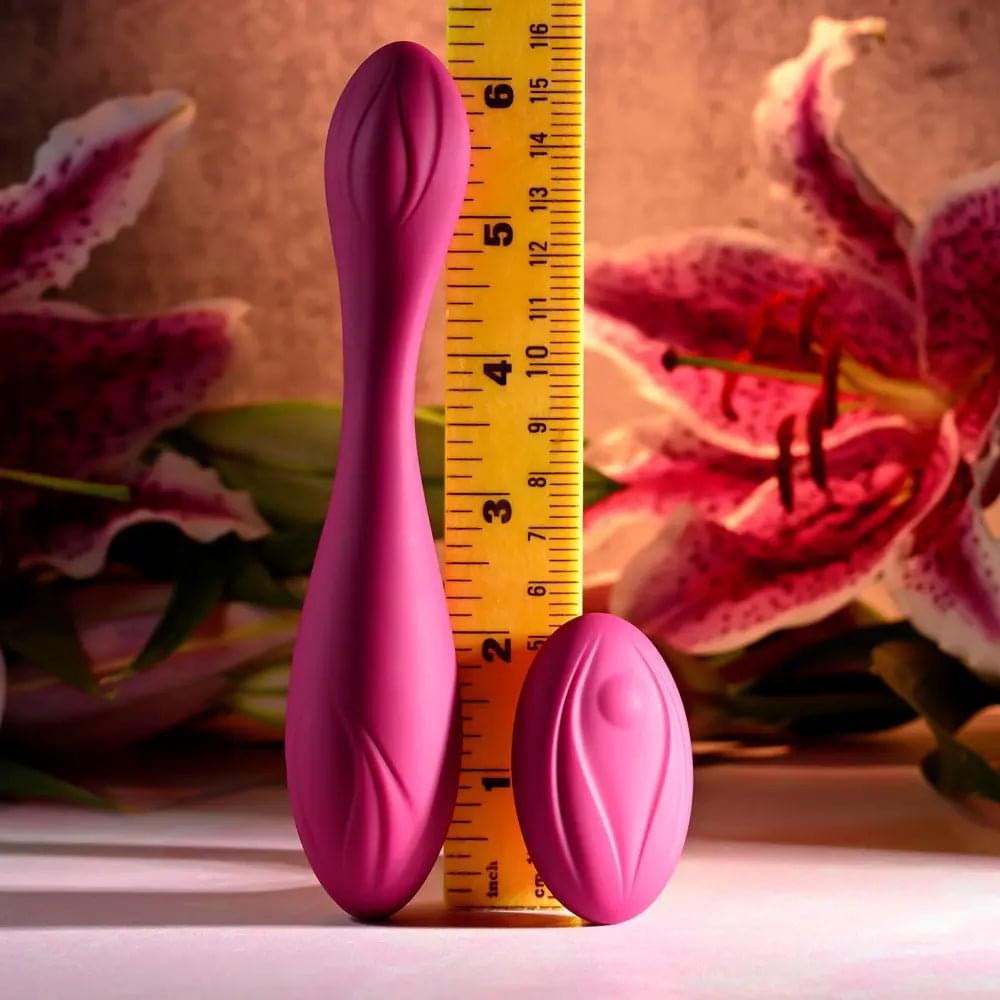 Evolved CHERRY POSE -  16.1 cm USB Rechargeable Flexible & Posable Vibrator with Remote Evolved Discreet Intimate Essentials.