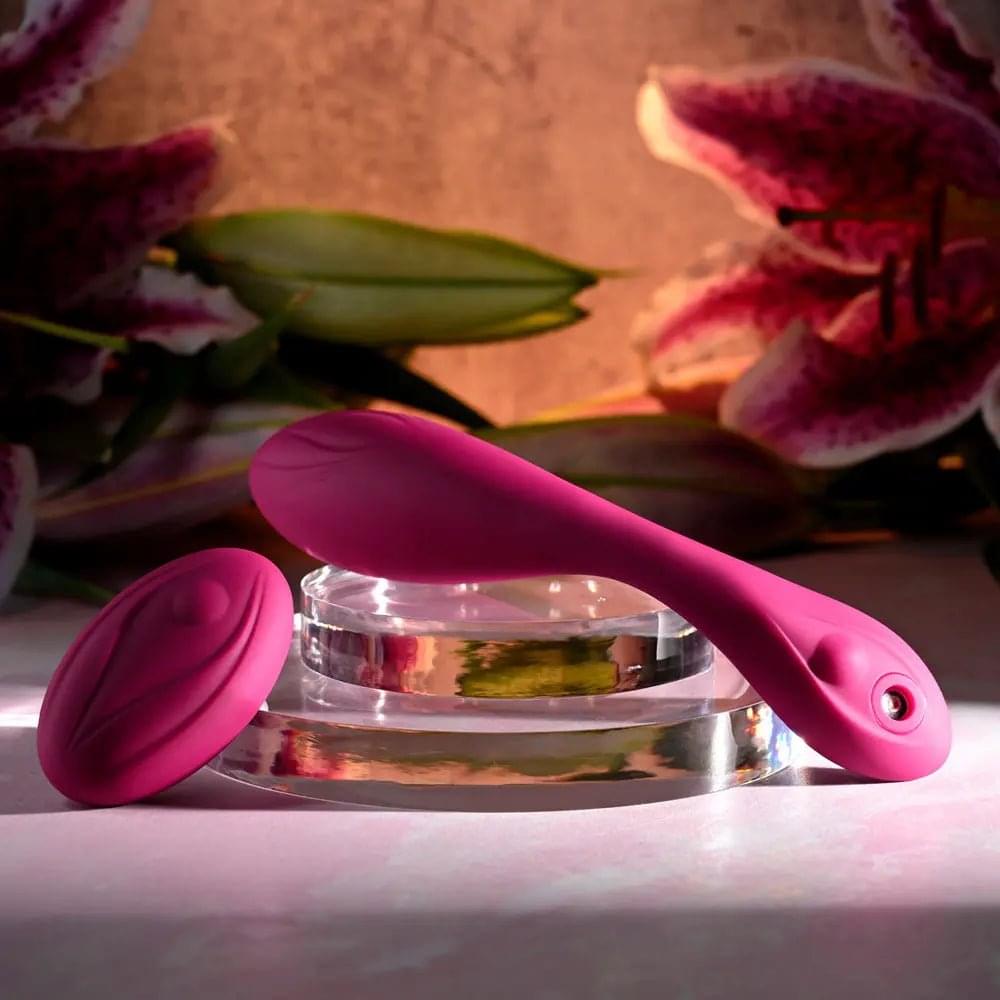 Evolved CHERRY POSE -  16.1 cm USB Rechargeable Flexible & Posable Vibrator with Remote Evolved Discreet Intimate Essentials.