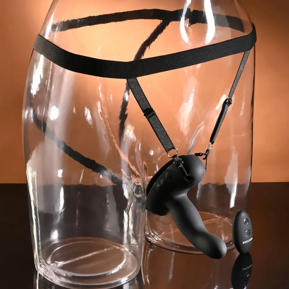 Evolved COME CLOSER -  USB Rechargeable Vibrating Strap-On with Remote Evolved Discreet Intimate Essentials.