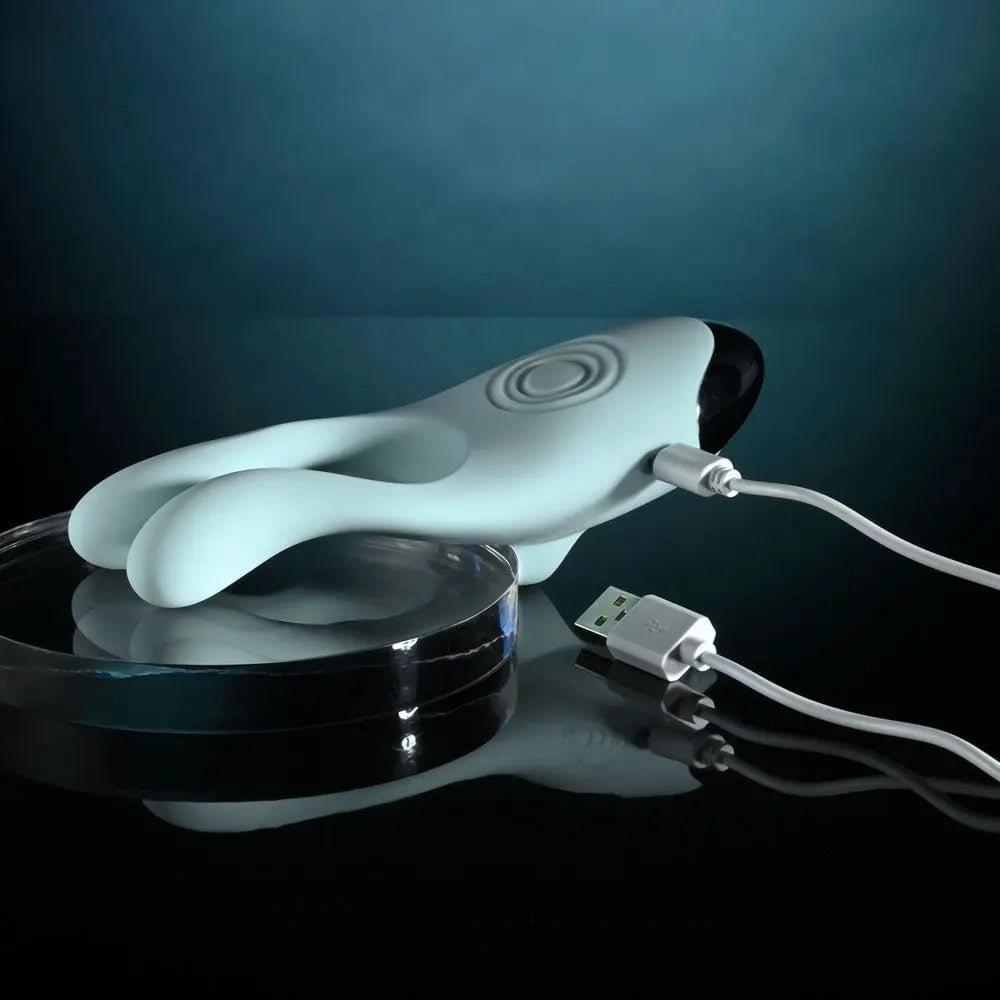 Evolved COUPLES THERAPY - Teal USB Rechargeable Couples Stimulator Evolved Discreet Intimate Essentials.
