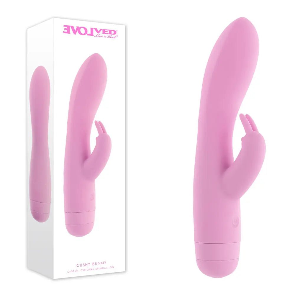 Shop affordable quality Evolved CUSHY BUNNY - 19.1 cm USB Rechargeable Rabbit Vibrator - Discreet Intimate Essentials - VIBRATORS - Evolved