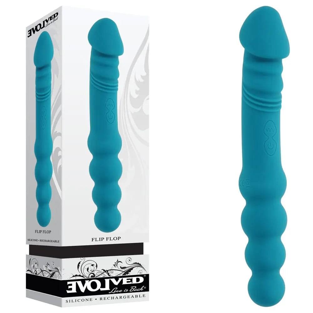 Evolved FLIP FLOP -  23.1 cm USB Rechargeable Dual Ended Vibrator Evolved Discreet Intimate Essentials.