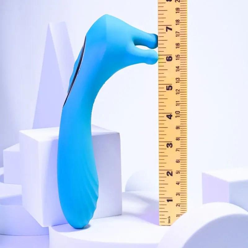 Evolved HEADS OR TAILS - Blue 19.3 cm USB Rechargeable Dual Ended Massager Evolved Discreet Intimate Essentials.