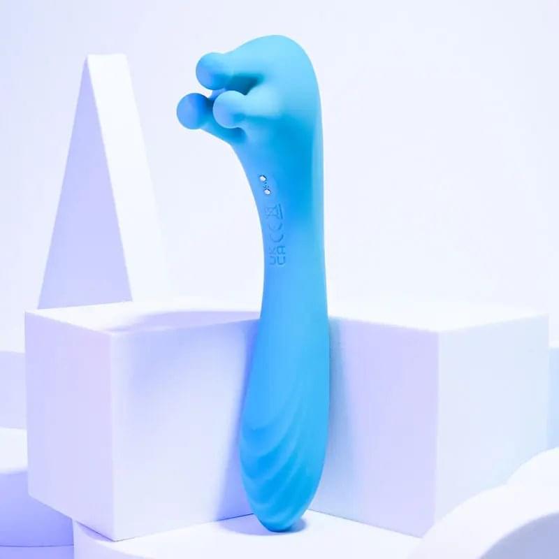 Evolved HEADS OR TAILS - Blue 19.3 cm USB Rechargeable Dual Ended Massager Evolved Discreet Intimate Essentials.
