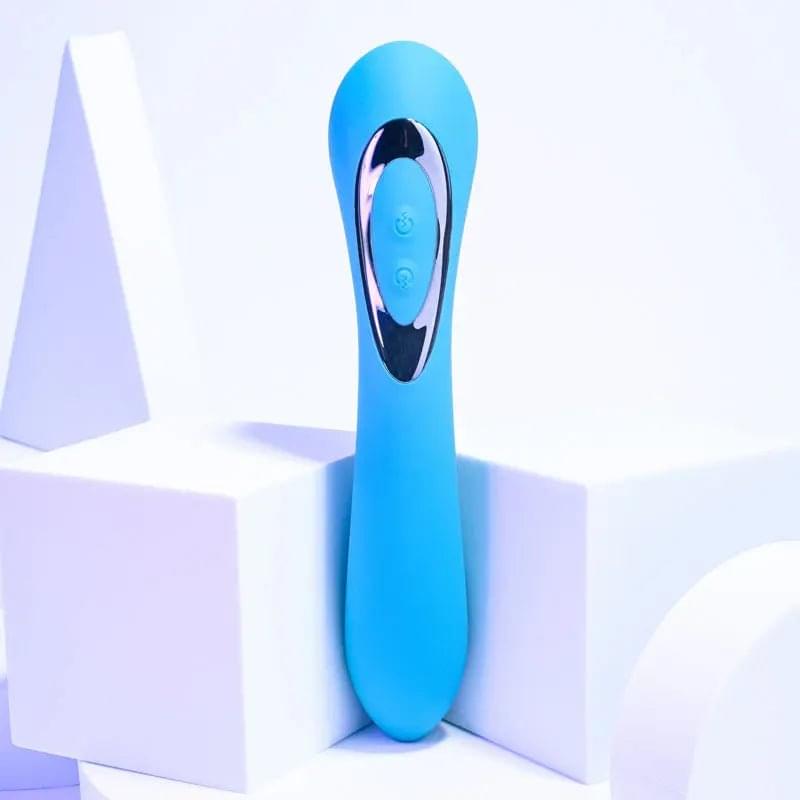 Evolved HEADS OR TAILS - Blue 19.3 cm USB Rechargeable Dual Ended Massager Evolved Discreet Intimate Essentials.