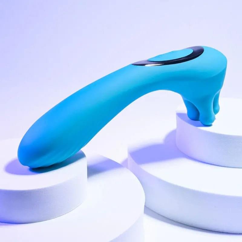 Evolved HEADS OR TAILS - Blue 19.3 cm USB Rechargeable Dual Ended Massager Evolved Discreet Intimate Essentials.