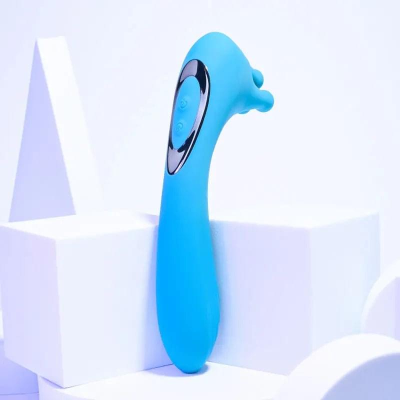 Evolved HEADS OR TAILS - Blue 19.3 cm USB Rechargeable Dual Ended Massager Evolved Discreet Intimate Essentials.
