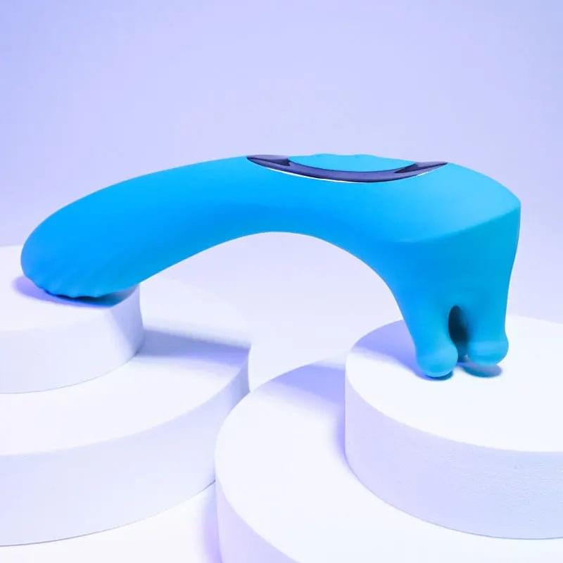 Evolved HEADS OR TAILS - Blue 19.3 cm USB Rechargeable Dual Ended Massager Evolved Discreet Intimate Essentials.