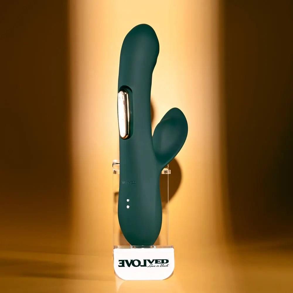 Evolved HEART OF GOLD -  USB Rechargeable Rabbit Vibrator Evolved Discreet Intimate Essentials.