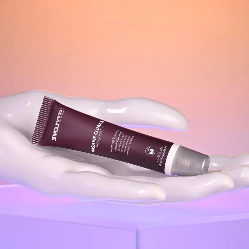 Evolved INSANE CLIMAX - INSANITY - Warming Buzzing Clitoral Stimulation Gel - 10 ml Evolved Discreet Intimate Essentials.