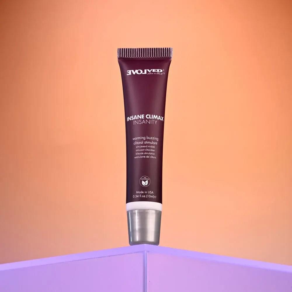 Evolved INSANE CLIMAX - INSANITY - Warming Buzzing Clitoral Stimulation Gel - 10 ml Evolved Discreet Intimate Essentials.