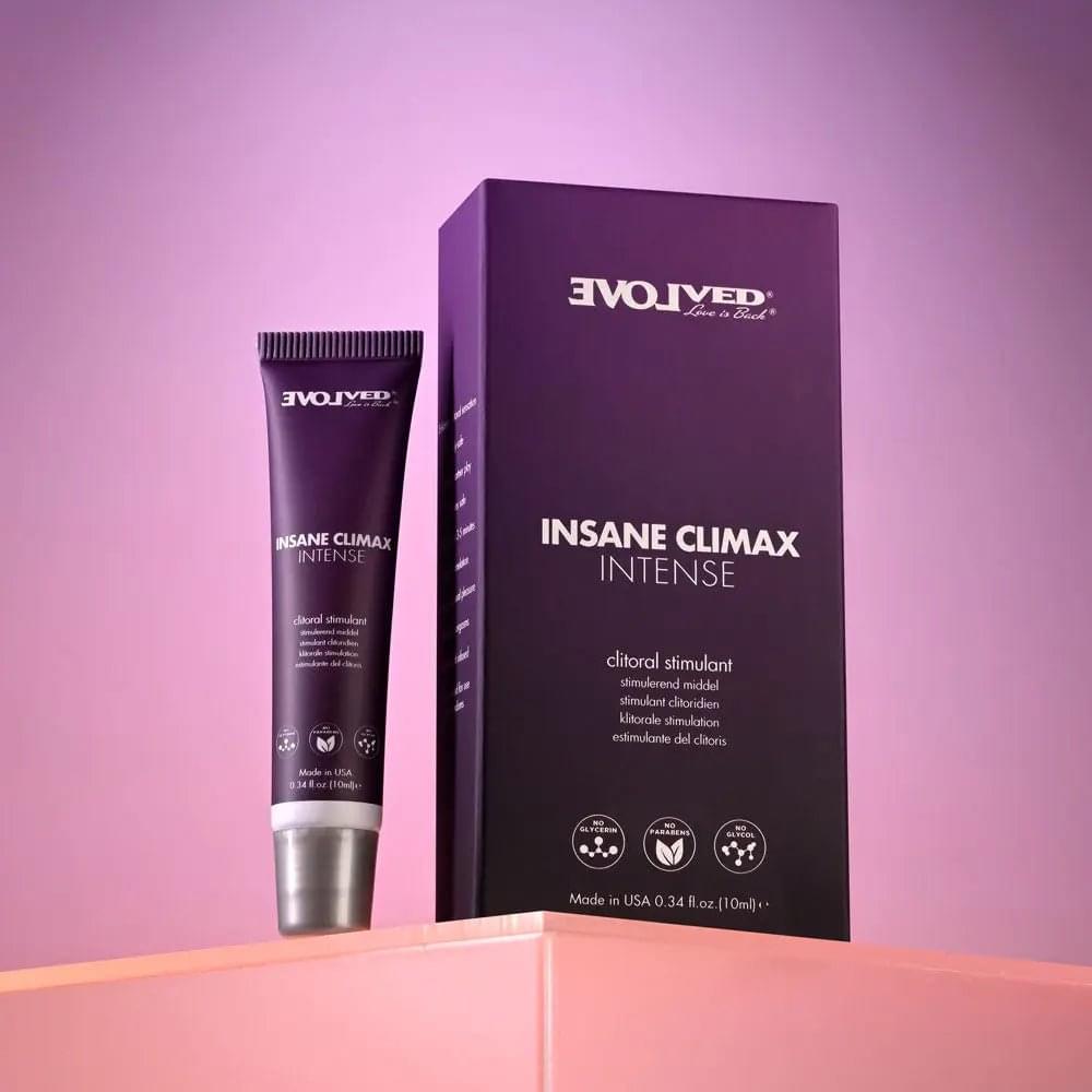 Evolved INSANE CLIMAX - INTENSE - Clitoral Stimulation Gel - 10 ml Tube Evolved Discreet Intimate Essentials.