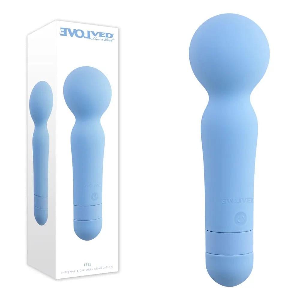 Evolved IRIS -  18.3 cm USB Rechargeable Massage Wand Evolved Discreet Intimate Essentials.