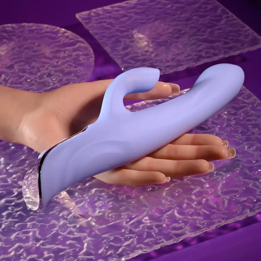 Evolved LAVENDER LOVE -  23.3 cm USB Rechargeable Rabbit Vibrator Selopa Discreet Intimate Essentials.