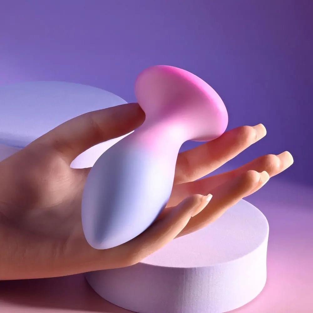 Evolved PARADISE PLUG - Pink/Purple 10.5 cm USB Rechargeable Vibrating Butt Plug with Wireless Remote Evolved Discreet Intimate Essentials.