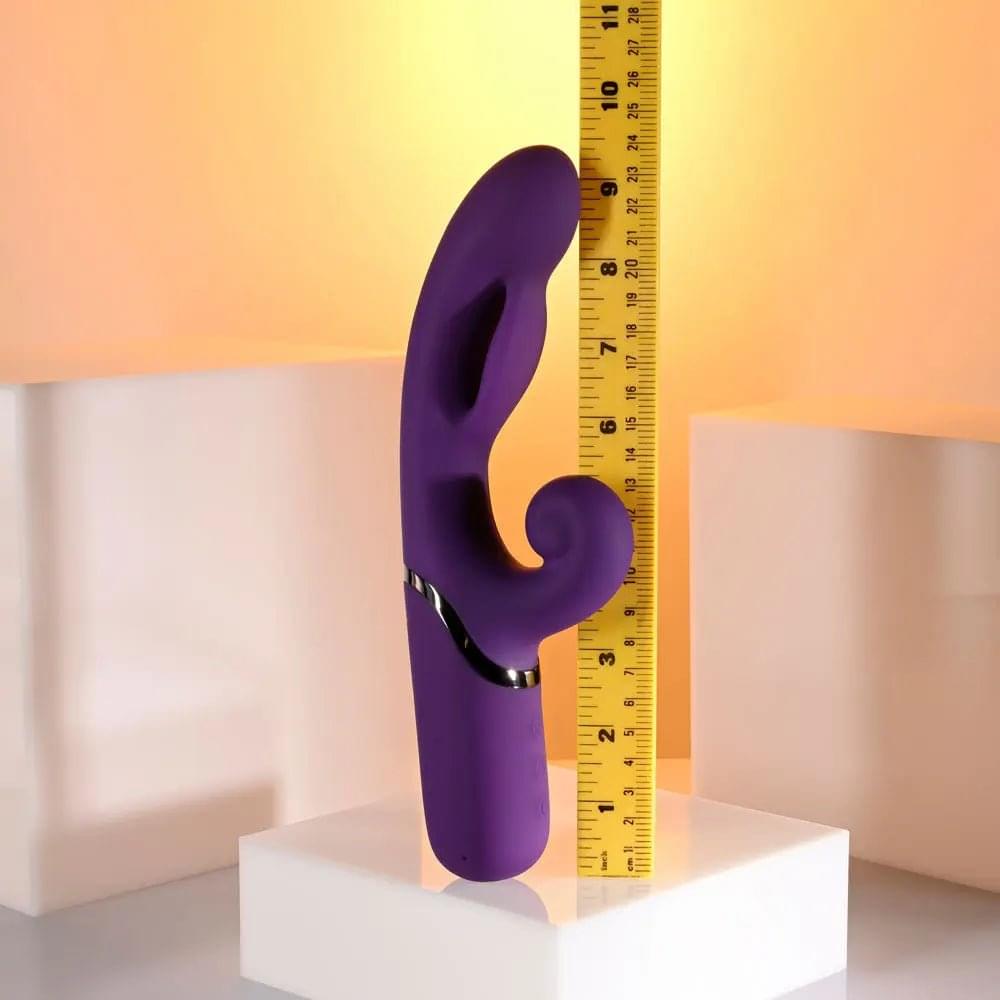 Evolved PLEASURE PUFF -  24.1 cm USB Rechargeable Inflatable Rabbit Vibrator Evolved Discreet Intimate Essentials.