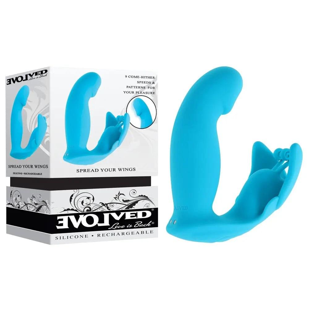 Evolved SPREAD YOUR WINGS -  USB Rechargeable Wearable Butterfly Vibrator Evolved Discreet Intimate Essentials.