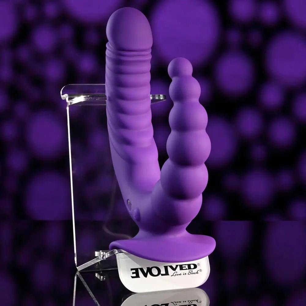 Evolved THE RIDER -  USB Rechargeable Double Ended Vibrator with Wireless Remote Evolved Discreet Intimate Essentials.