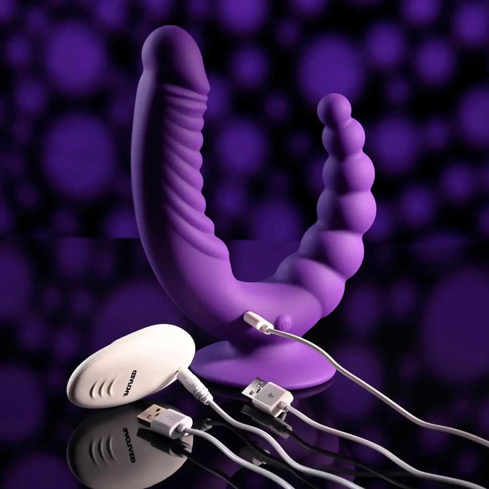 Evolved THE RIDER -  USB Rechargeable Double Ended Vibrator with Wireless Remote Evolved Discreet Intimate Essentials.