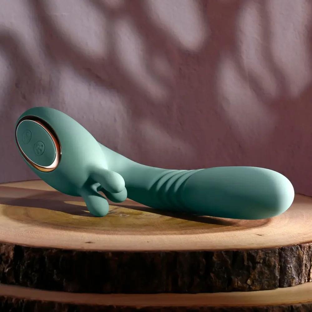 Evolved THRUST INTO ECSTASY -  21 cm USB Rechargeable Thrusting & Rotating Vibrator Evolved Discreet Intimate Essentials.