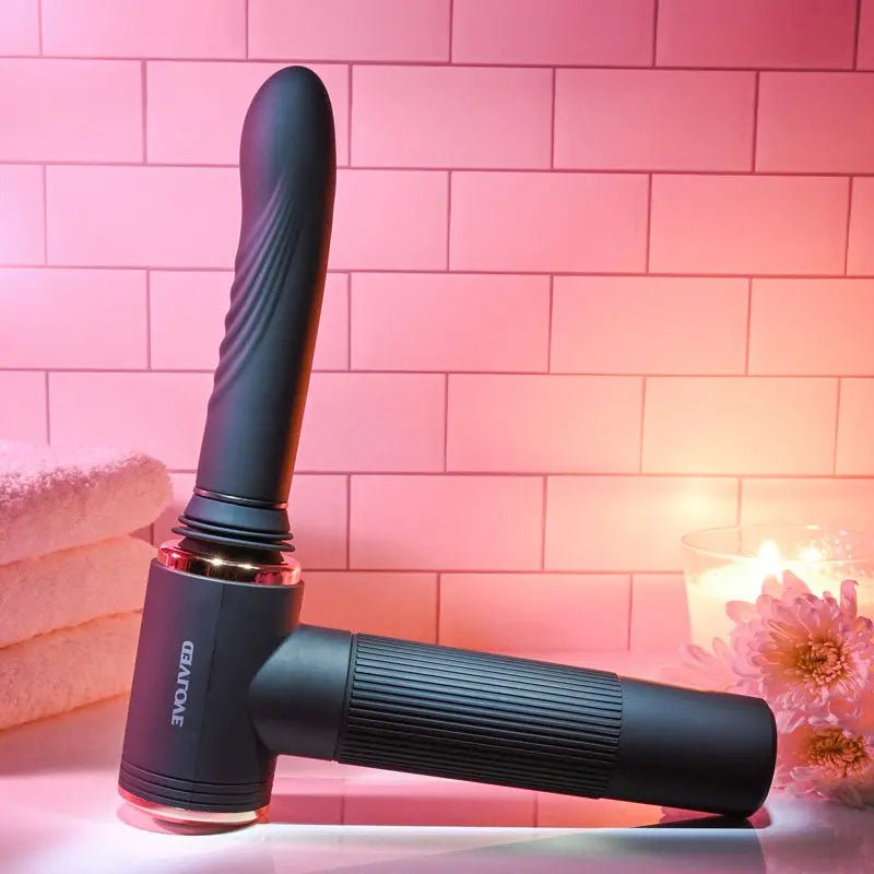 Shop affordable quality Evolved TOO HOT TO HANDLE - USB Rechargeable Thrusting Vibe with Stand - Discreet Intimate Essentials - VIBRATORS - Evolved