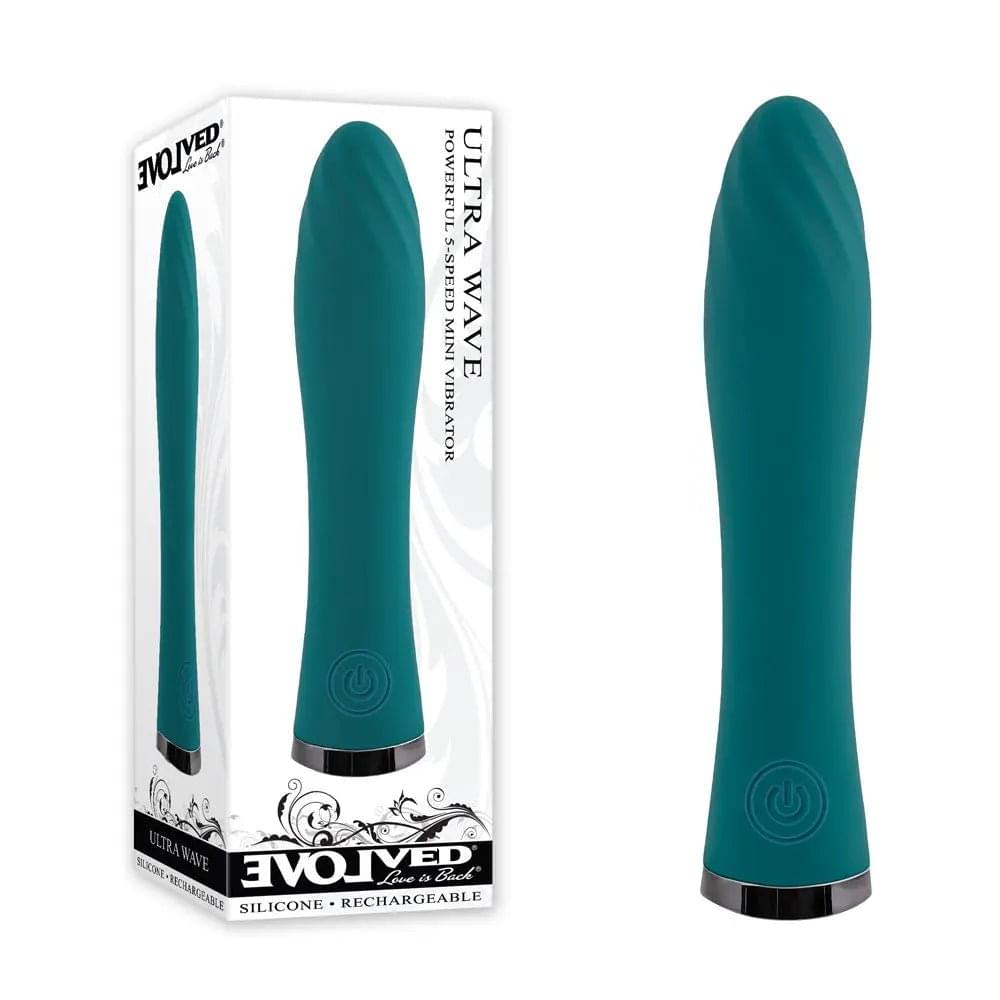 Evolved ULTRA WAVE -  13 cm USB Rechargeable Mini Vibrator Evolved Discreet Intimate Essentials.
