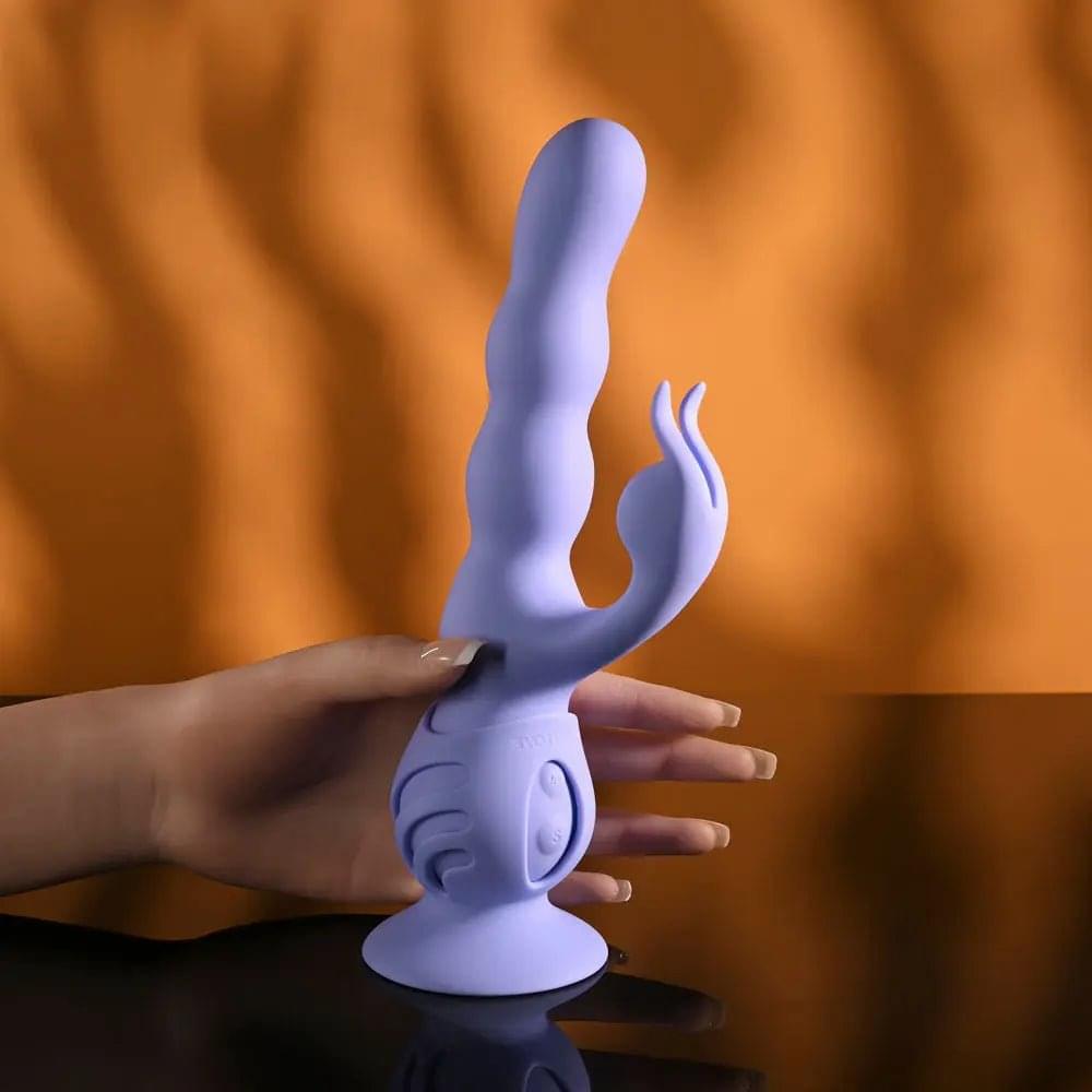 Evolved WIGGLY BUNNY -  USB Rechargeable Rabbit Vibrator with Suction Base Evolved Discreet Intimate Essentials.