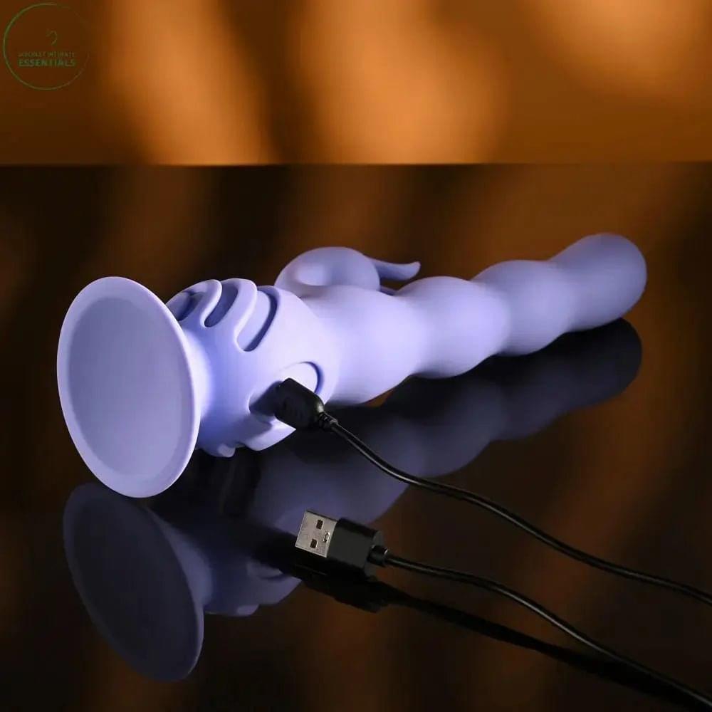 Evolved WIGGLY BUNNY -  USB Rechargeable Rabbit Vibrator with Suction Base Evolved Discreet Intimate Essentials.