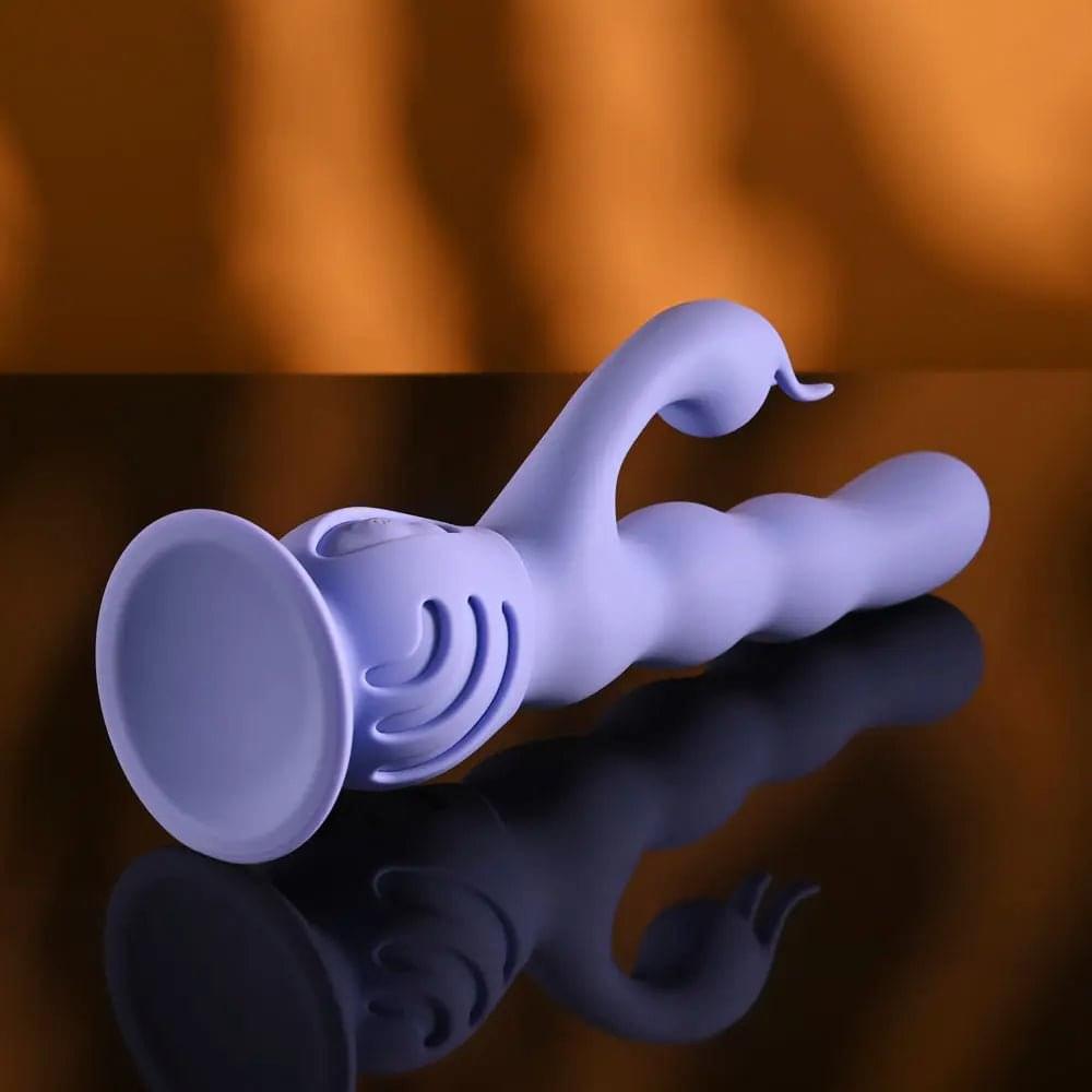 Evolved WIGGLY BUNNY -  USB Rechargeable Rabbit Vibrator with Suction Base Evolved Discreet Intimate Essentials.