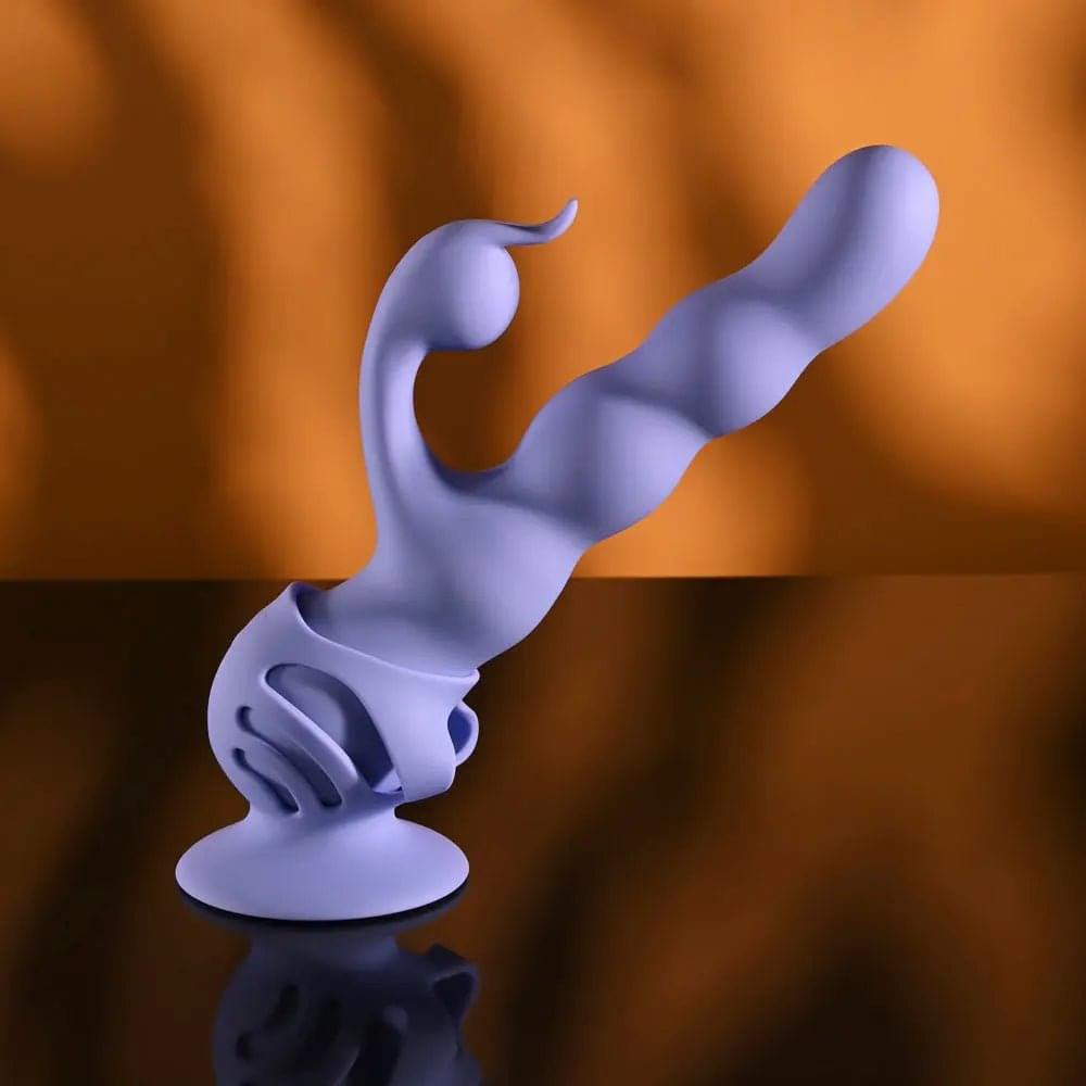 Evolved WIGGLY BUNNY -  USB Rechargeable Rabbit Vibrator with Suction Base Evolved Discreet Intimate Essentials.