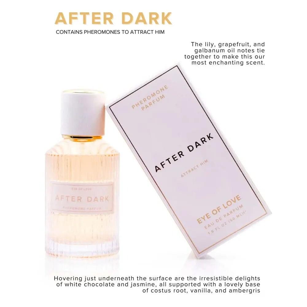 Eye Of Love After Dark Pheromone Perfume - 50 ml - Coco Vanilla Scented Pheromone Perfume for Women to attract Men - 50 ml Spray Eye Of Love Discreet Intimate Essentials.