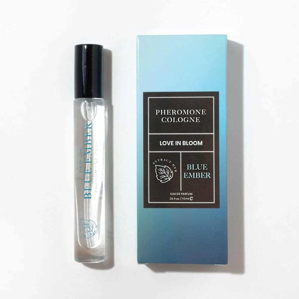 Eye Of Love Love In Bloom Blue Ember Pheromone Cologne - 10ml - Citrus & Cedar Scented Pheromone Cologne for Men to attract Women - 10 ml Spray Eye Of Love Discreet Intimate Essentials.