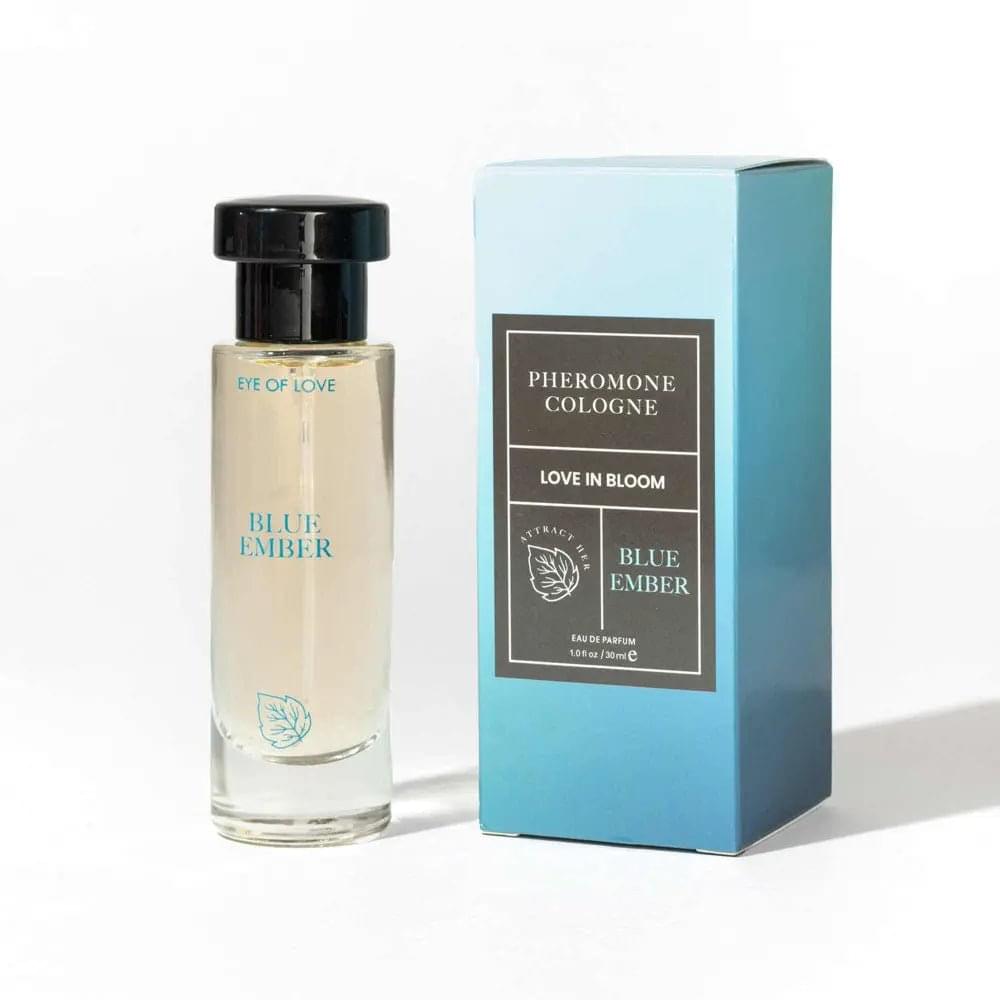 Eye Of Love Love In Bloom Blue Ember Pheromone Cologne - 30ml - Citrus & Cedar Scented Pheromone Cologne for Men to attract Women - 30 ml Spray Eye Of Love Discreet Intimate Essentials.