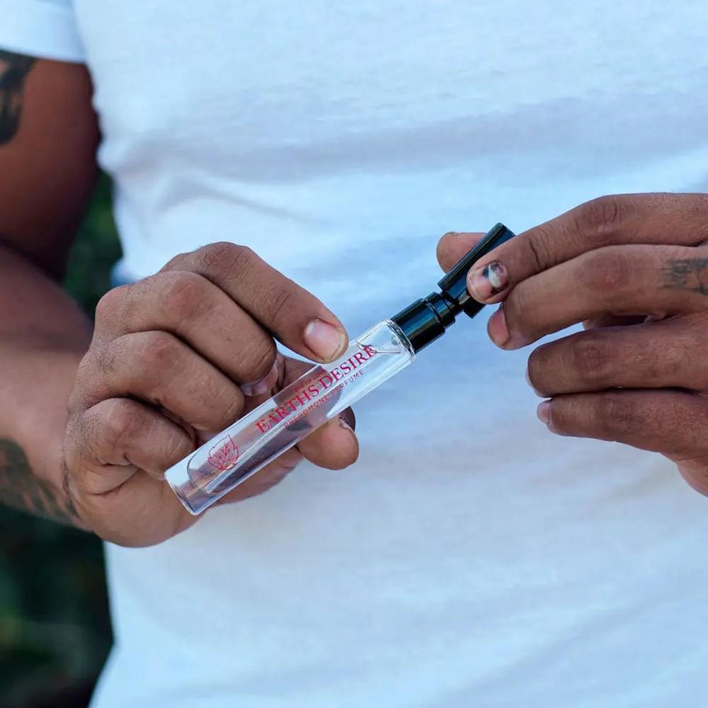 Eye Of Love Love In Bloom Earths Desire Pheromone Cologne - 10ml - Cypress & Bergamot Scented Pheromone Cologne for Men to attract Women - 10 ml Spray Eye Of Love Discreet Intimate Essentials.
