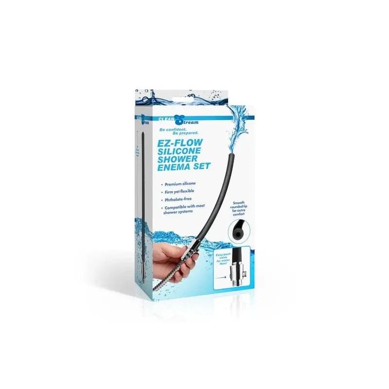 EZ-Flow Silicone Shower Enema Set CleanStream Discreet Intimate Essentials.